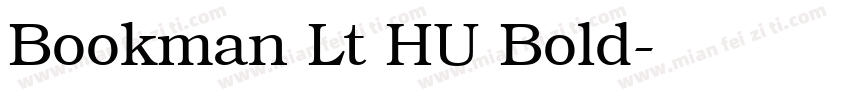 Bookman Lt HU Bold字体转换